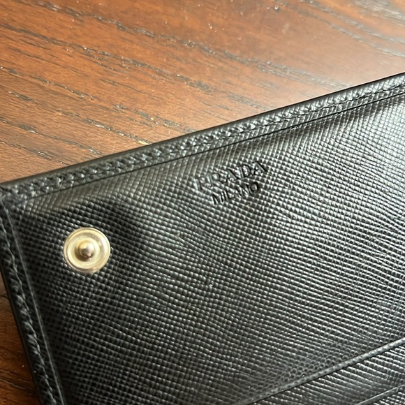 Prada Saffiano Leather Wallet in Black - Picture 6 of 14